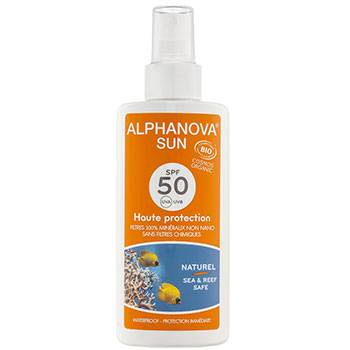 Spray solaire Bio, SPF 50 Alphanova