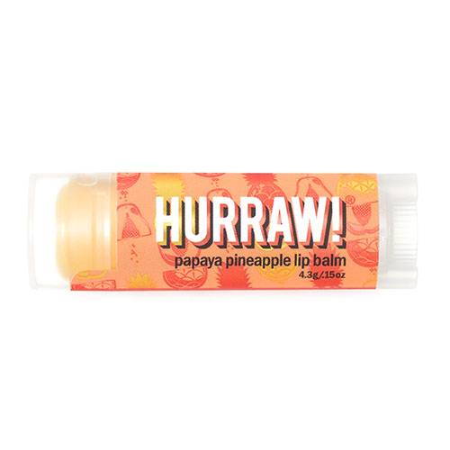 Baume à lèvres hydratant Hurraw - Papaye et ananas