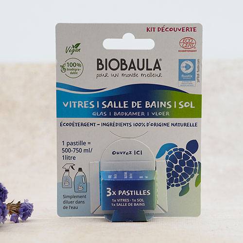 Pack découverte pastilles solides pour le ménage Biobaula