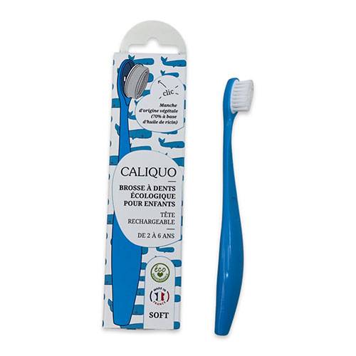 Brosse à dents enfant rechargeable Caliquo - Bleu