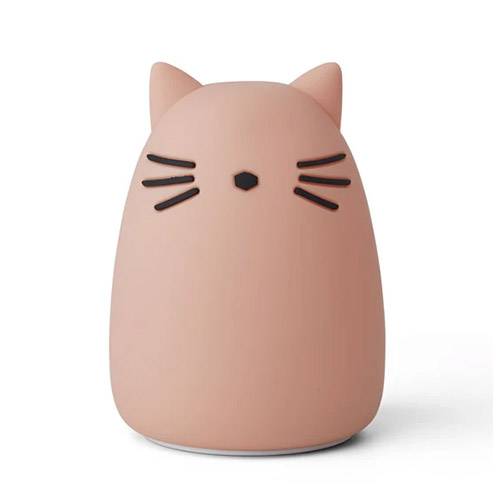 Veilleuse Rechargeable Liewood - Chat rose
