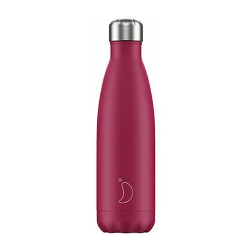 Bouteille isotherme 500ml Chilly's bottles - Mat Rose