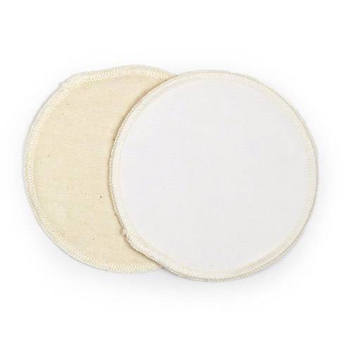 Coussinets d'allaitement lavables coton/microfibre Disana - 11cm