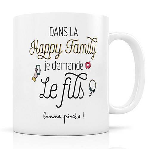 Mug Happy Family Créabisontine - FIls