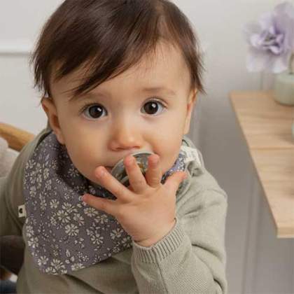 Lilly and Ben® Bavoir bandana bébé fille - lot de 5 - doublé coton éponge  et polaire - triangle - pression - nouveau-né 1 mois à 2 3 4 an-s 