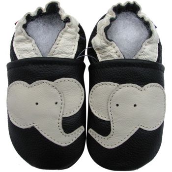 Carozoo train noir 3-4y C1 nouveau semelle souple en cuir chaussures de bébé 