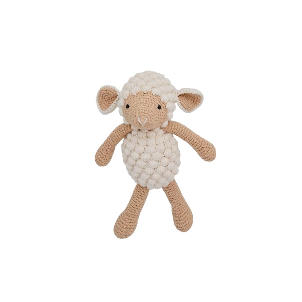Doudou mouton en coton bio 