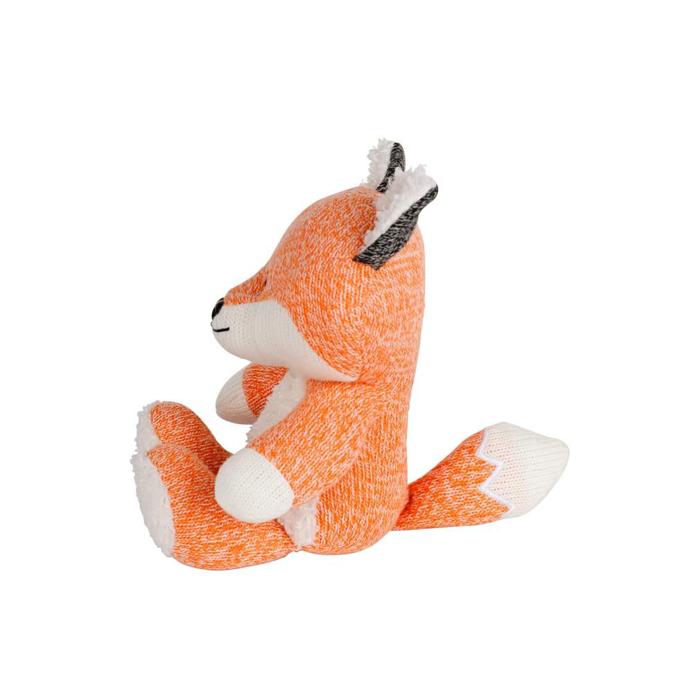 Peluche bébé Bruit blanc - Renard Robin (orange) - FLOW AMSTERDAM