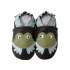 Chaussons cuir souple Carozoo - Grenouilles