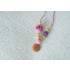 Collier d'allaitement / portage KangarooCare Flower Rose/violet