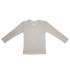 Tee-shirt manches longues en laine, soie et coton bio Cosilana - Gris
