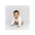 Body pour bébé en soie et coton Bono Minimalisma - Cream