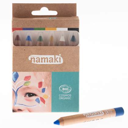 6 crayons de maquillage et tatouage - Mondes enchantés - Namaki