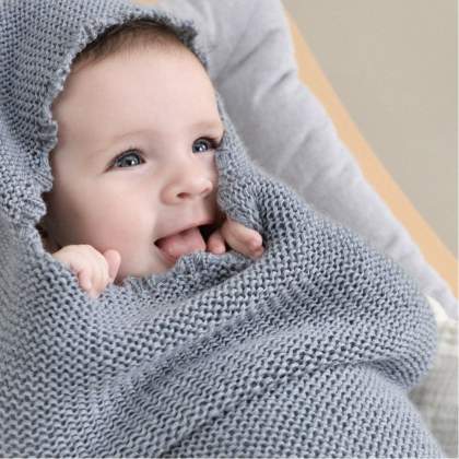 couvertures bébé en laine ou coton bio
