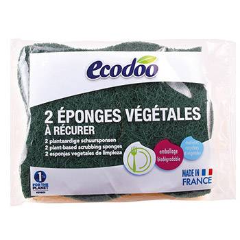 Lot de 2 éponges végétales Ecodoo