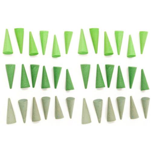 Mandala petits cônes verts Grapat
