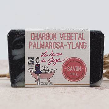 Savon Les Savons de Joya - Charbon végétal & Palmarosa 