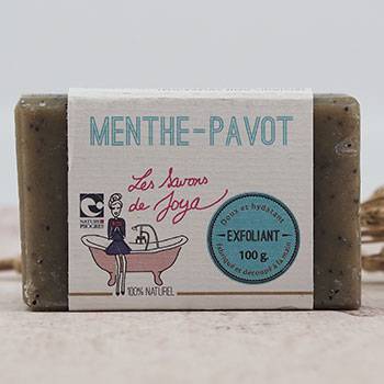 Savon Exfoliant Les Savons de Joya Menthe & Pavot