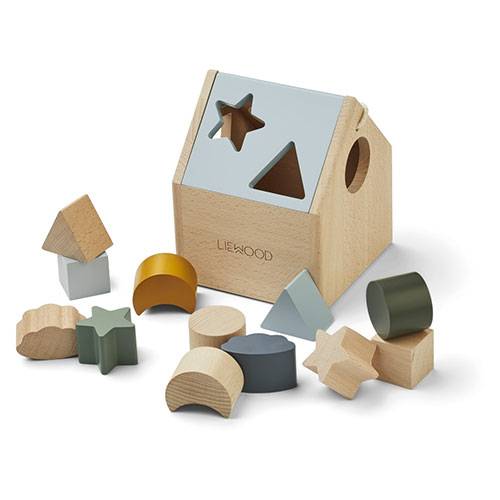 Maison à puzzle en bois Ludwig Liewood - Faune green multi mix