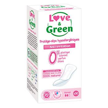Protège-slips hypoallergéniques 0% Love & Green