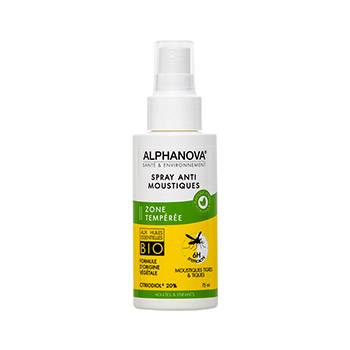 Spray Anti-moustique bio zone tempérée Alphanova