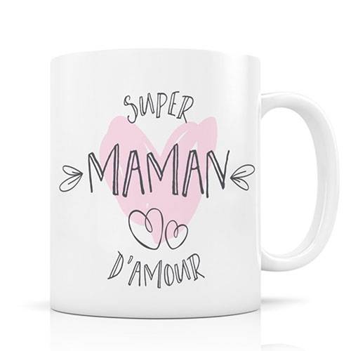 Mug Label Tour - Super Maman d'amour