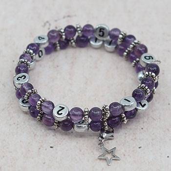 Bracelet d'allaitement Irréversible Bijoux - Améthyste violet