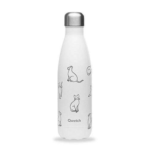 Bouteille isotherme 500ml Qwetch - Pretty Cats