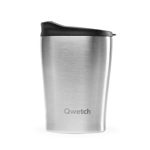 Mug isotherme Qwetch 240ml - Inox brossé