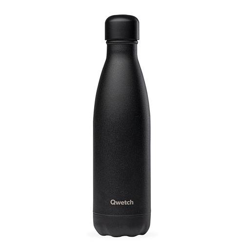 Bouteille inox isotherme Qwetch  - Noir intégral