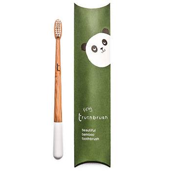 Brosse à dents en bambou pour enfants Truthbrush - Blanc