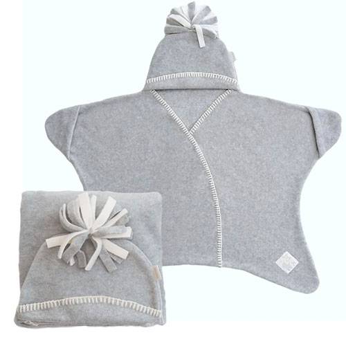 Couverture Star baby Tuppence and Crumble Dove grey